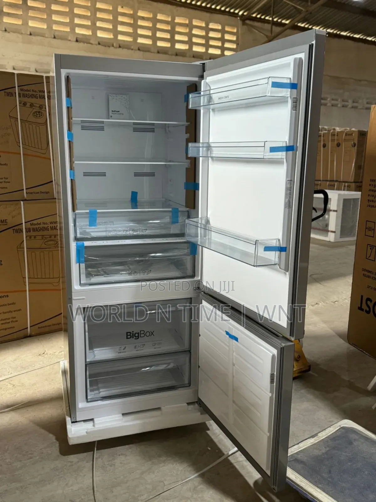 Evoq ER-42VNFC 407 Litres Double Door Fridge.