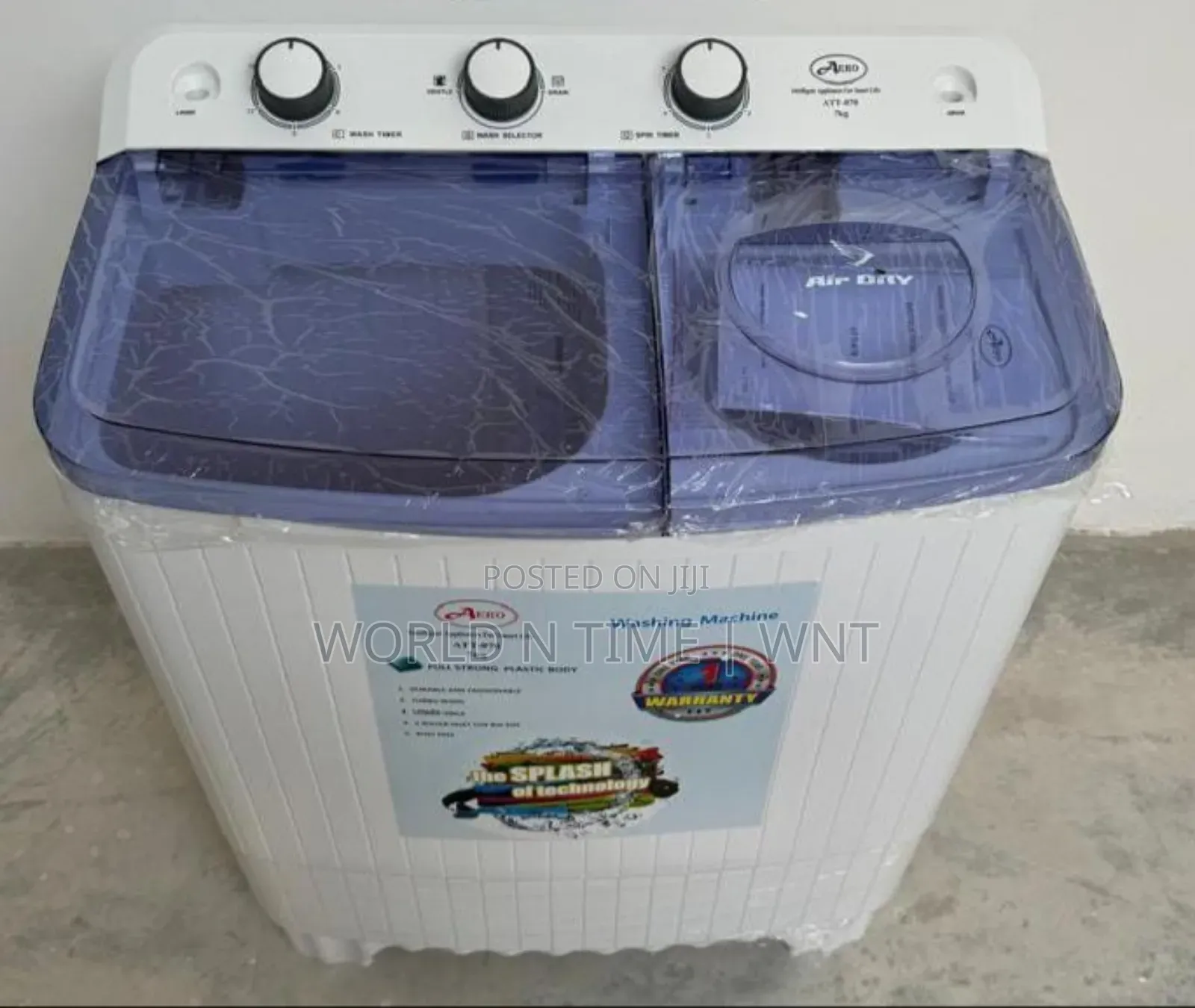 Aero Semi Automatic Twin Tub Washing Machine 7kg (Att-070)