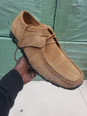 Men's Shoes Wallabees Brown Material Suede