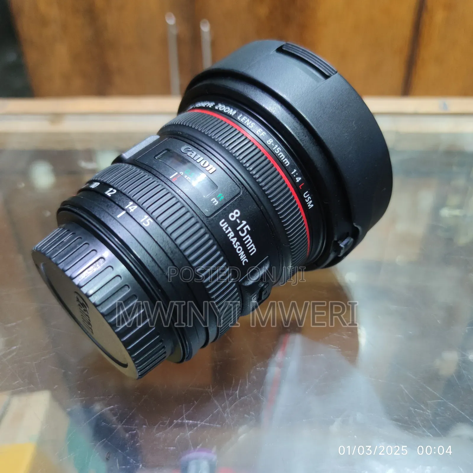 Canon EF 8-15mm F/4l Fisheye USM Lens
