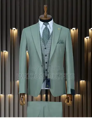 Marco Lorenzo Black Green Men Suits