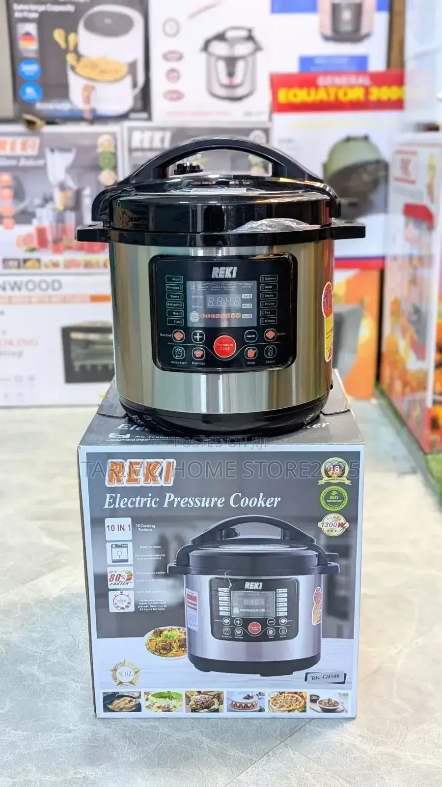 REKI Electric Pressure Cooker 8L