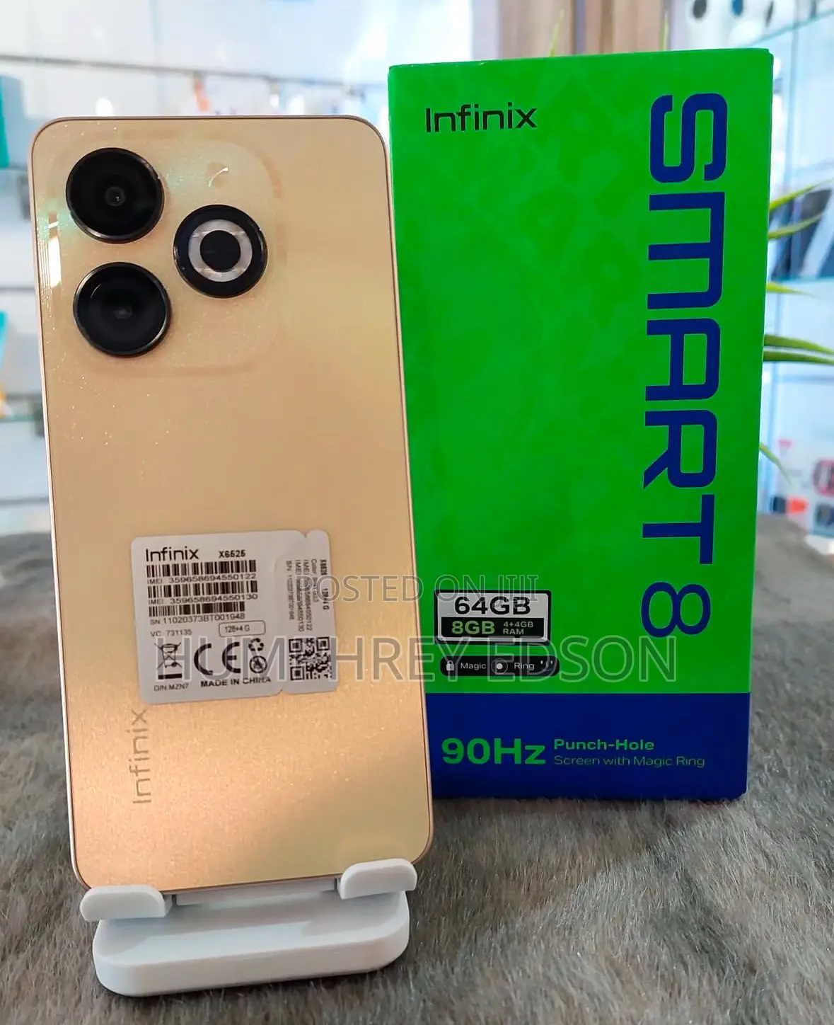 New Infinix Smart 8 64 GB Gold