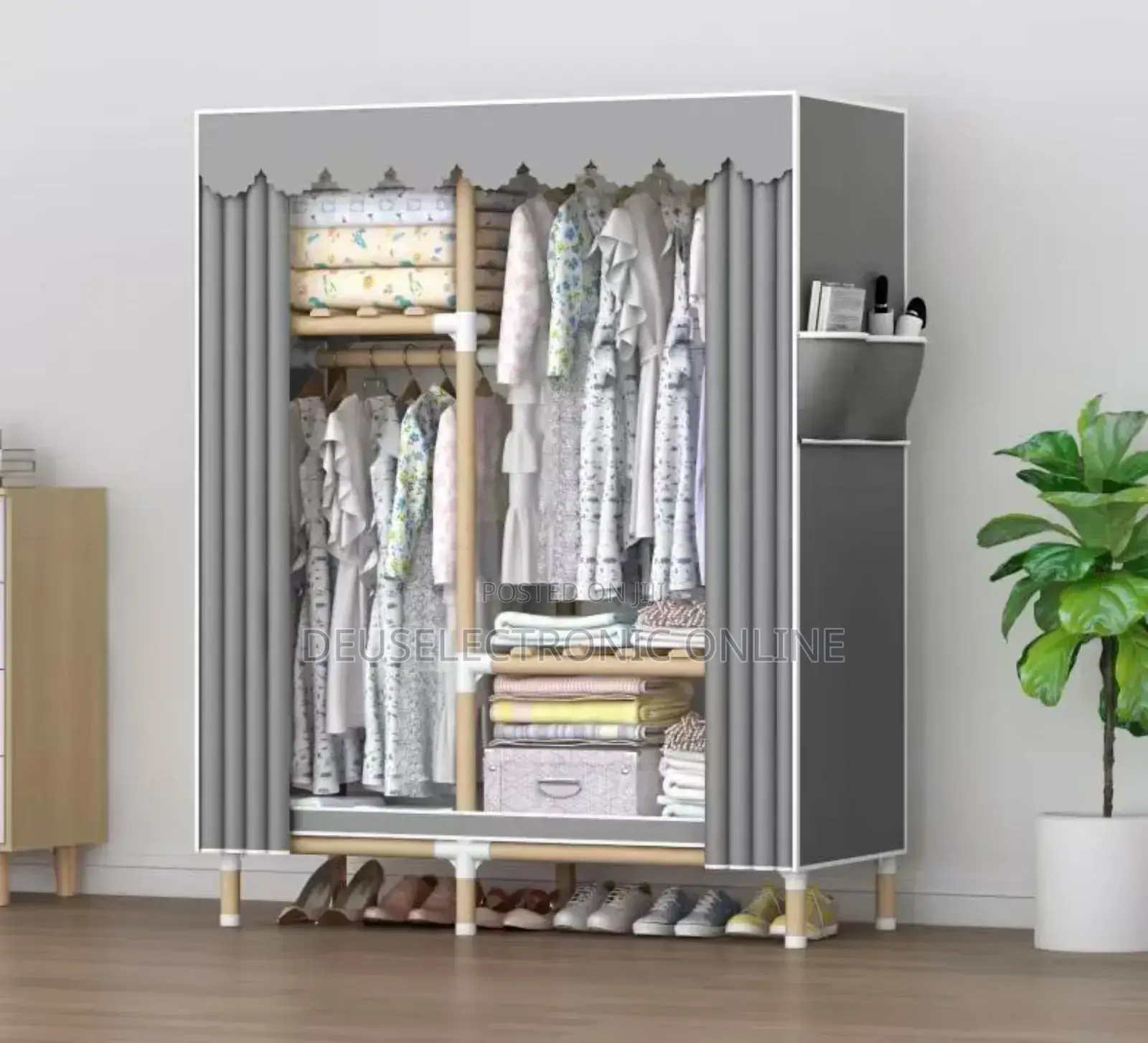 Wardrobe 2 Door Wood 