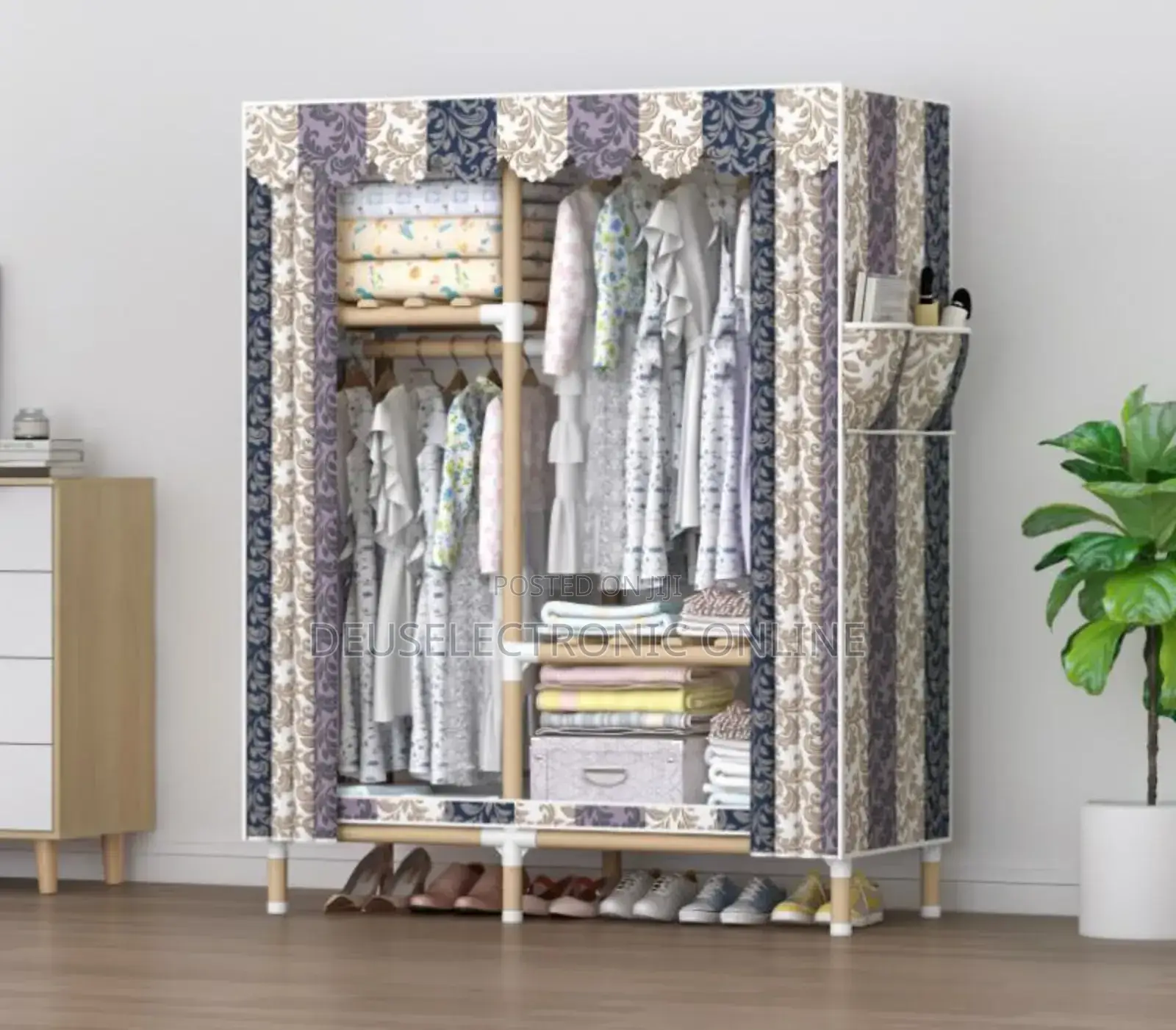 Wardrobe 2 Door Wood 