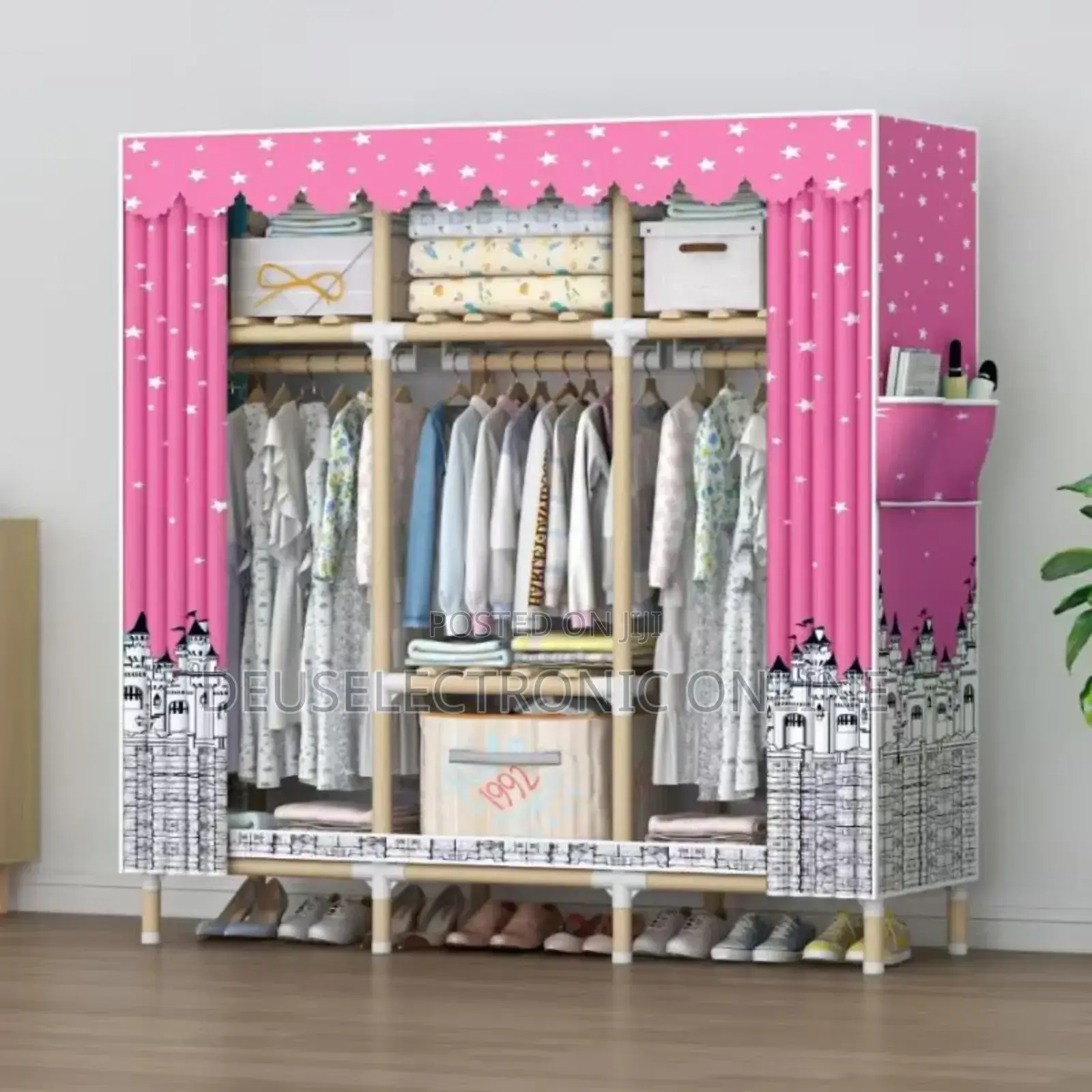 Wood Wardrobe 3door 