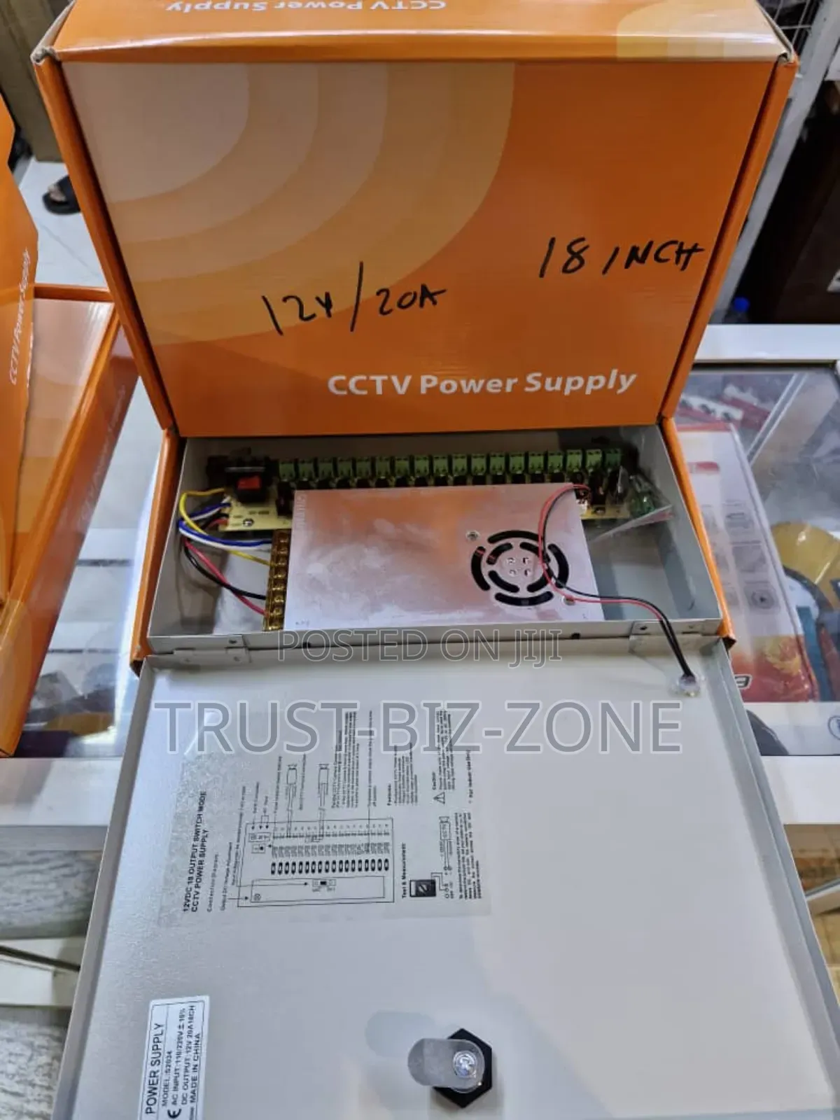Power Supply 12V ,20A 18inch