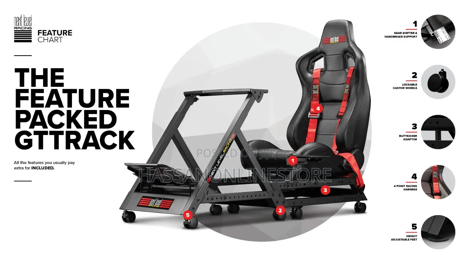 Next Level Racing Gttrack Simulator Cockpit (NLR-S009)