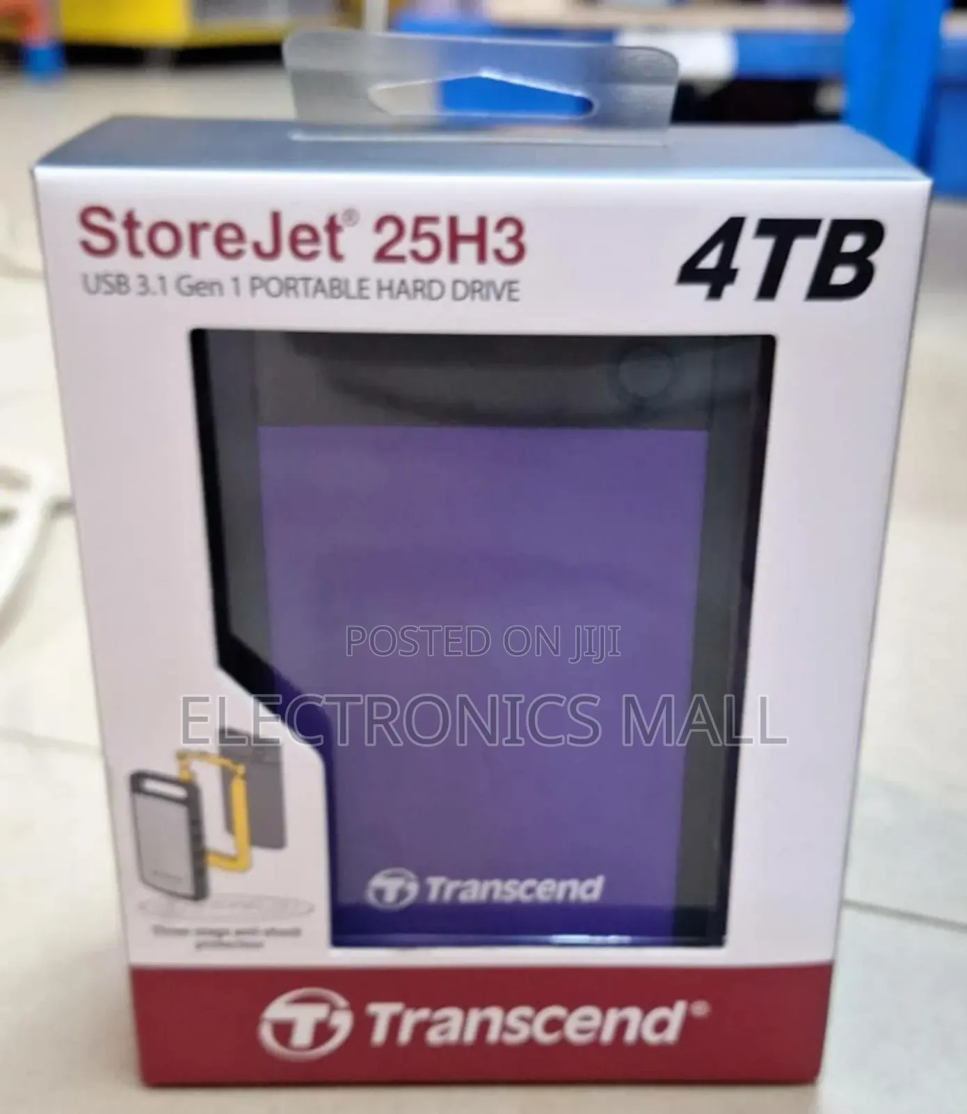 Transcend Storejet 25h3 4tb External Hard Drive.