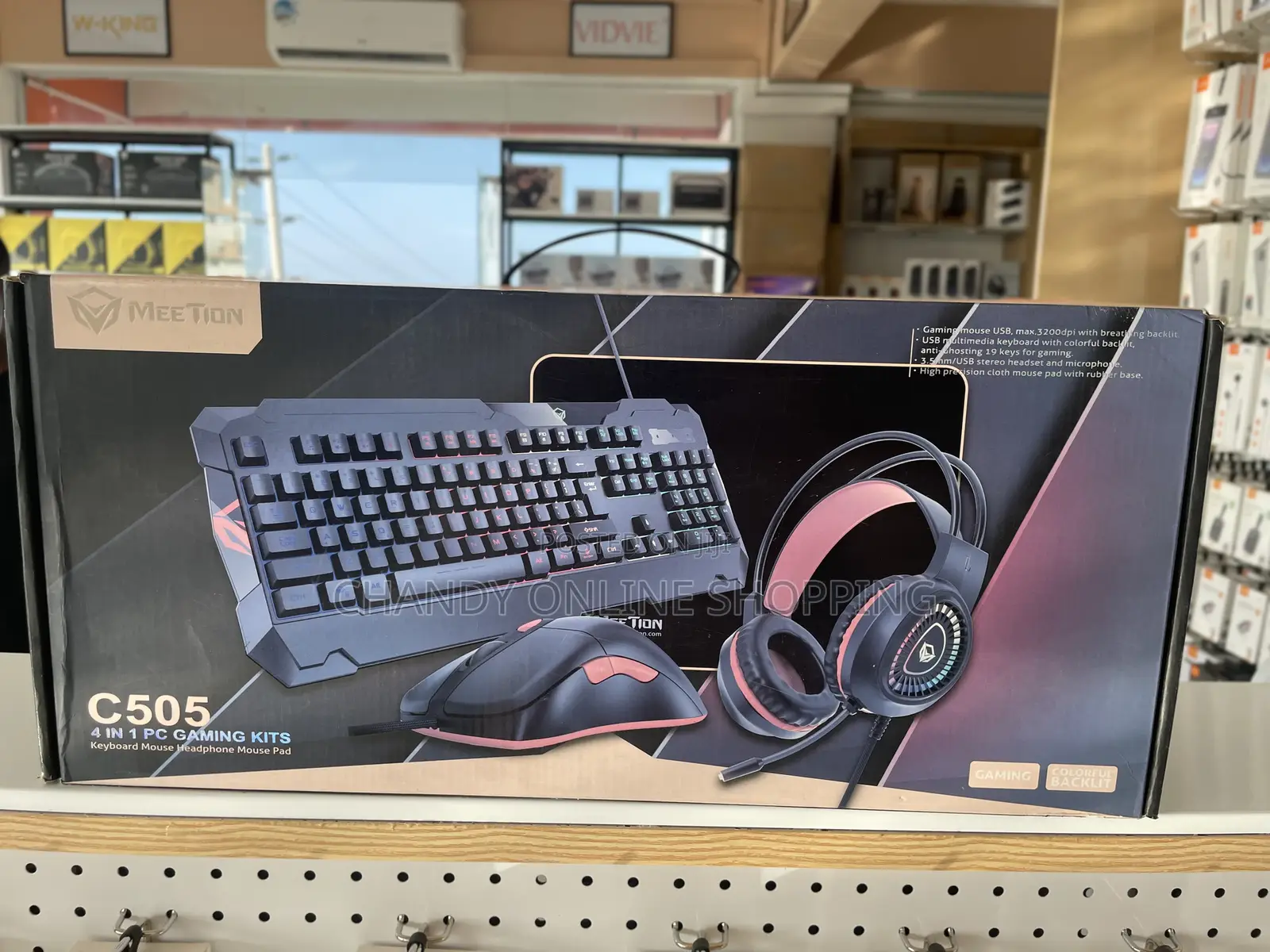 The C505 4-in-1 PC Gaming Kit Keyboard, Mouse , Headset