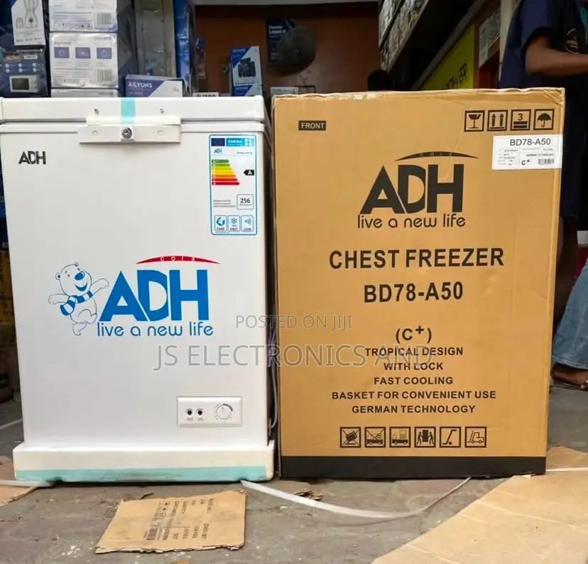 ADH Chest Freezer Liter 100 Mlango Mmoja Inatumia Umeme