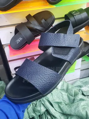 Men's Sandals Clark's Dark Blue Material Leather