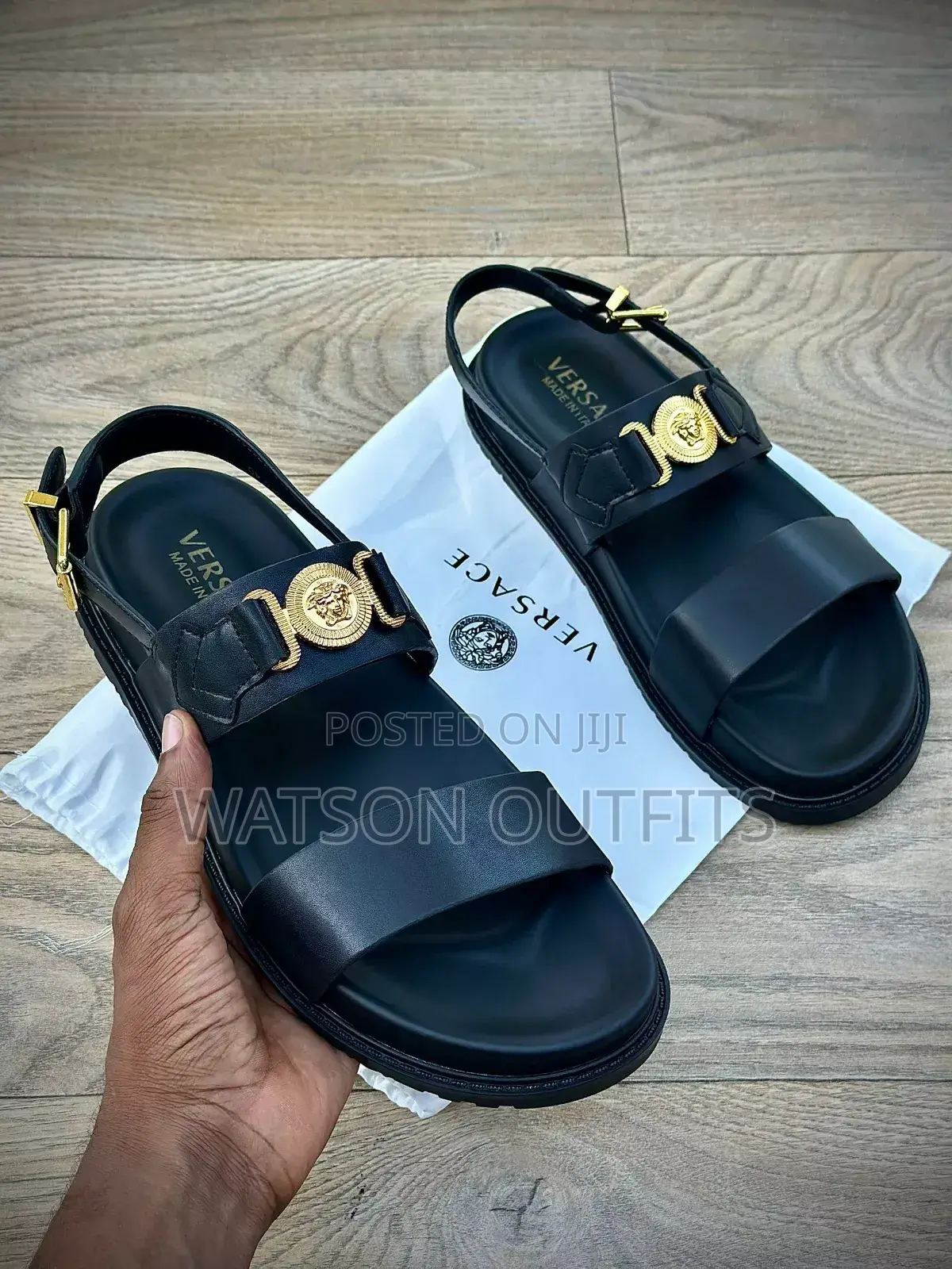 Quality Versace Leather Sandals New Original