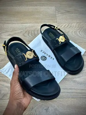Quality Versace Leather Sandals New Original