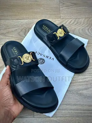 Quality Versace Leather Sandals New Original