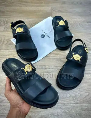 Quality Versace Leather Sandals New Original