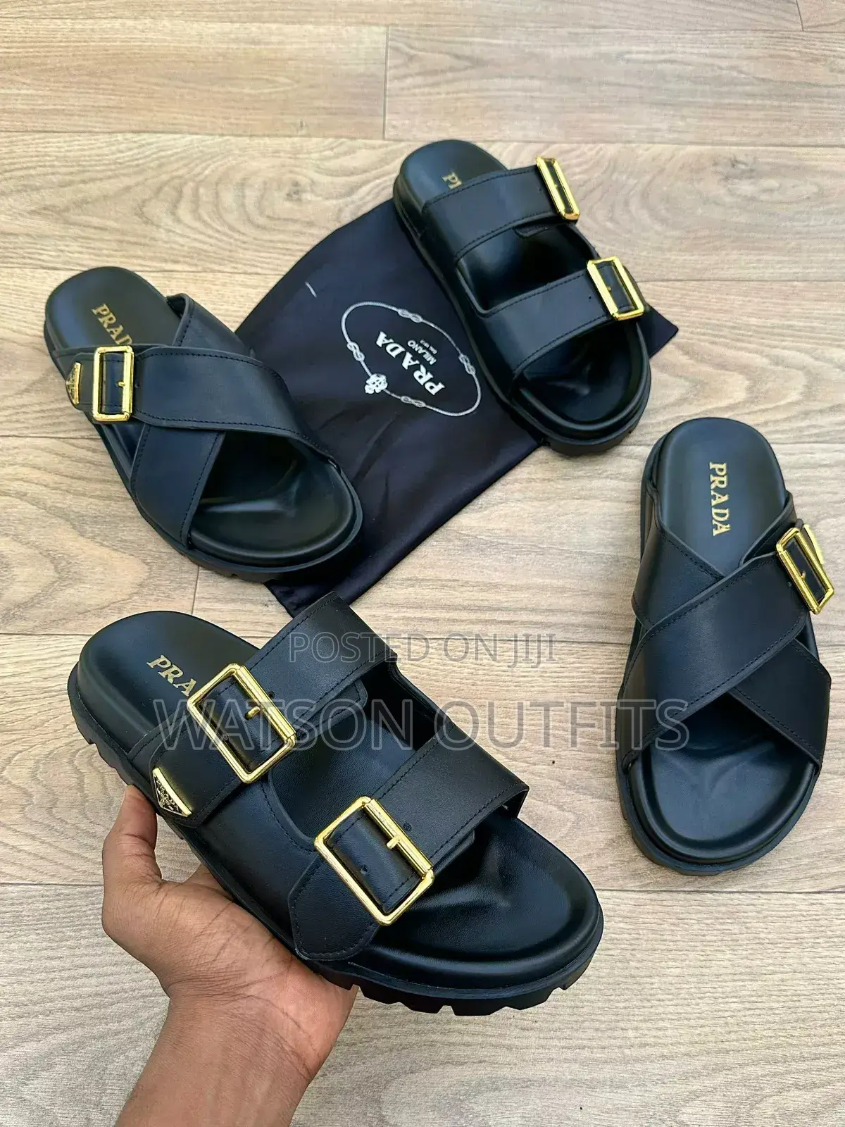 New PRADA Sandals/New Stock Open Footwears