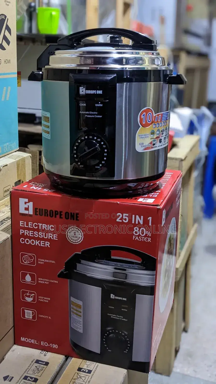 Electric Pressure Cooker 6L