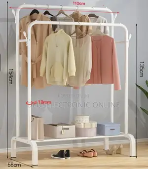 Double Pole Clothes Racks
