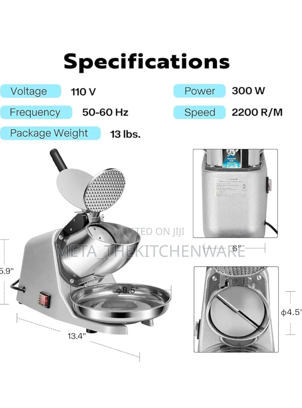 Sokany Commercial Ice Crusher