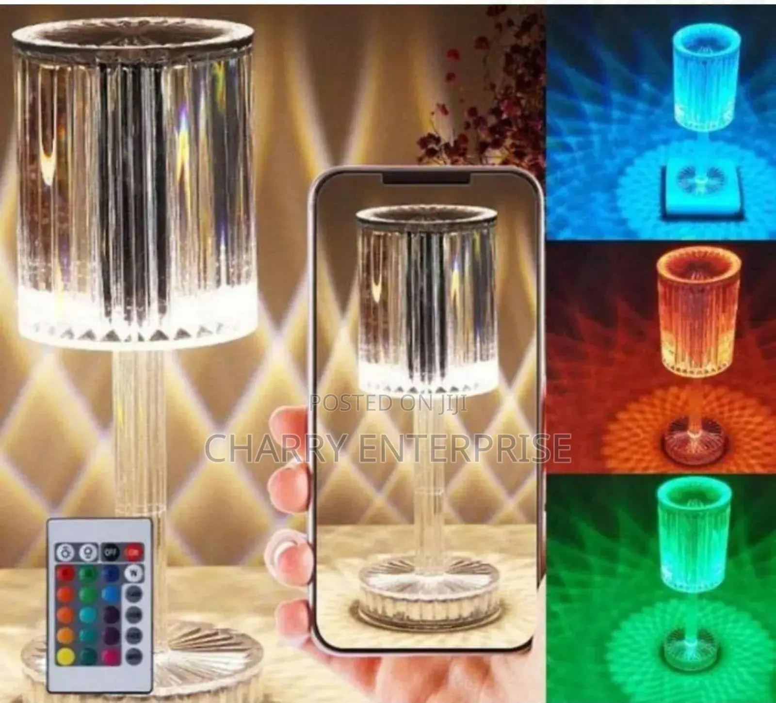 Rechargeable Table Lamp With Bluetooth Speaker and Remote