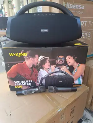 W-King Boombox D20 Wireless Speaker With 2 Microphones