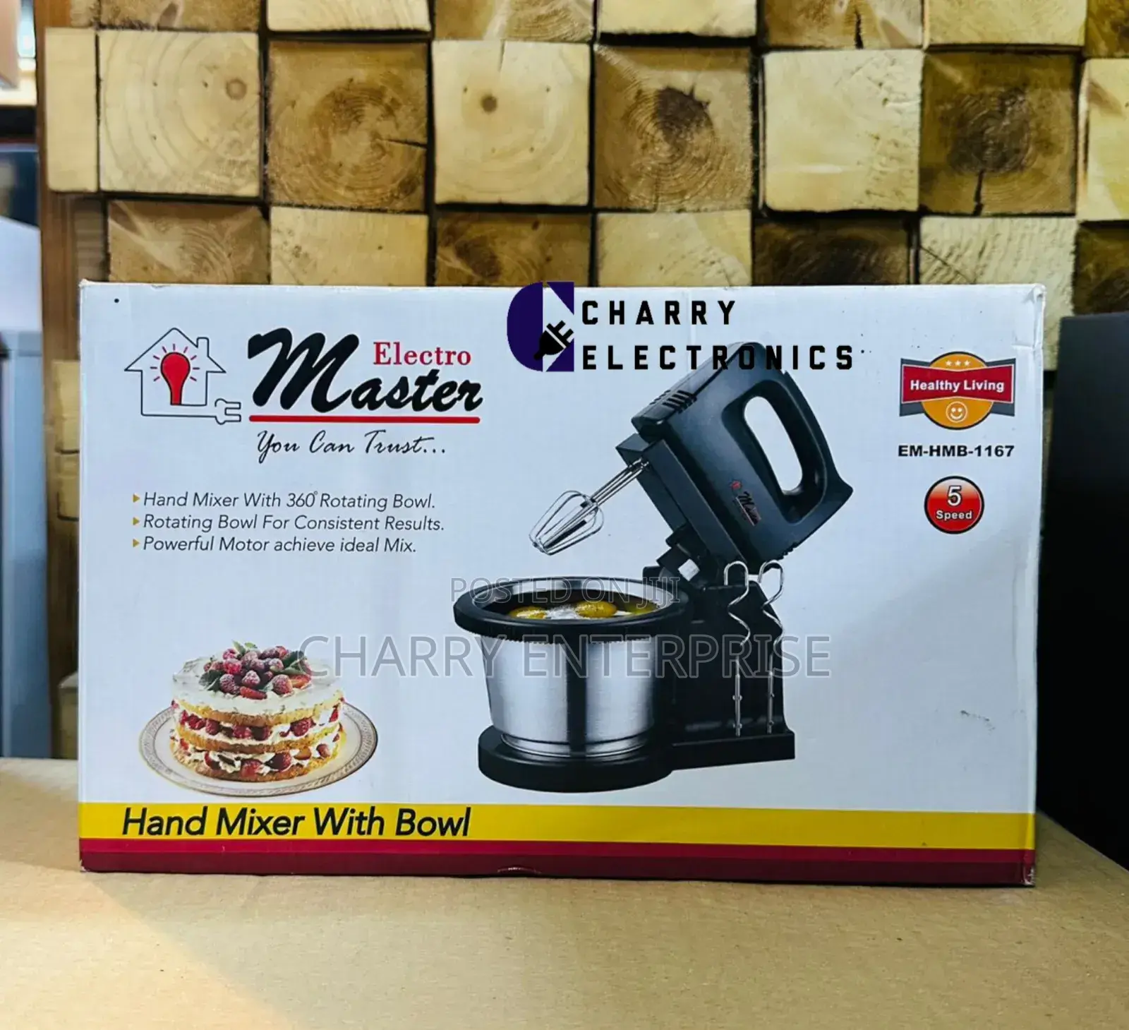 5 Speed Powerful Electro Master Hand Mixer With 2L Bowl
