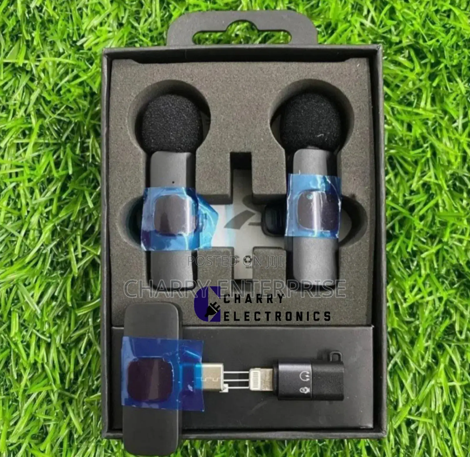 Dual 2 in 1 Wireless Microphone Auto Sync Noise Reduction