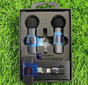Dual 2 in 1 Wireless Microphone Auto Sync Noise Reduction