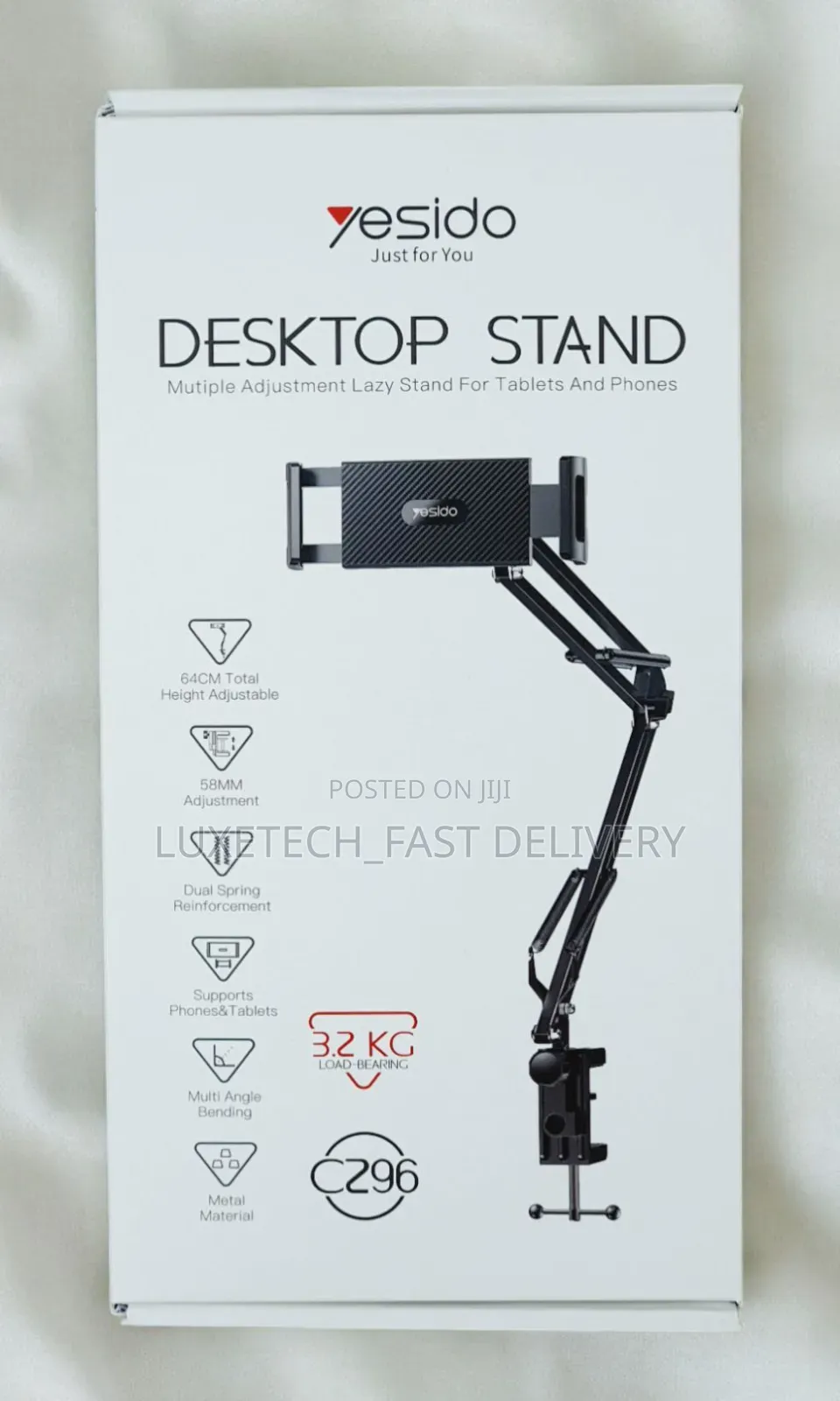 Yesido C296 Aluminum Alloy Desktop Stand for Tablets/Phones
