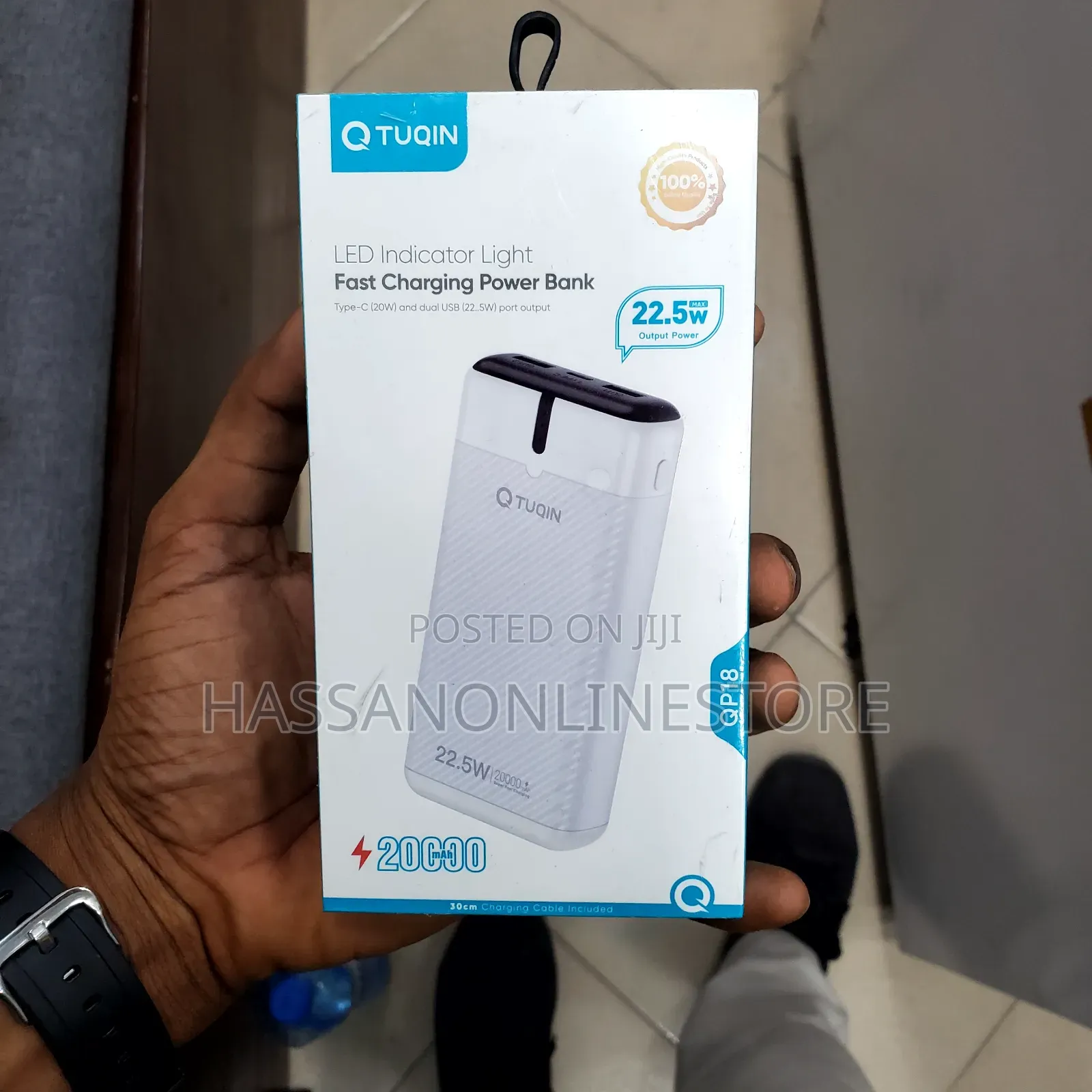 Tuqin QP18 22.5W Portable Power Bank 20,000