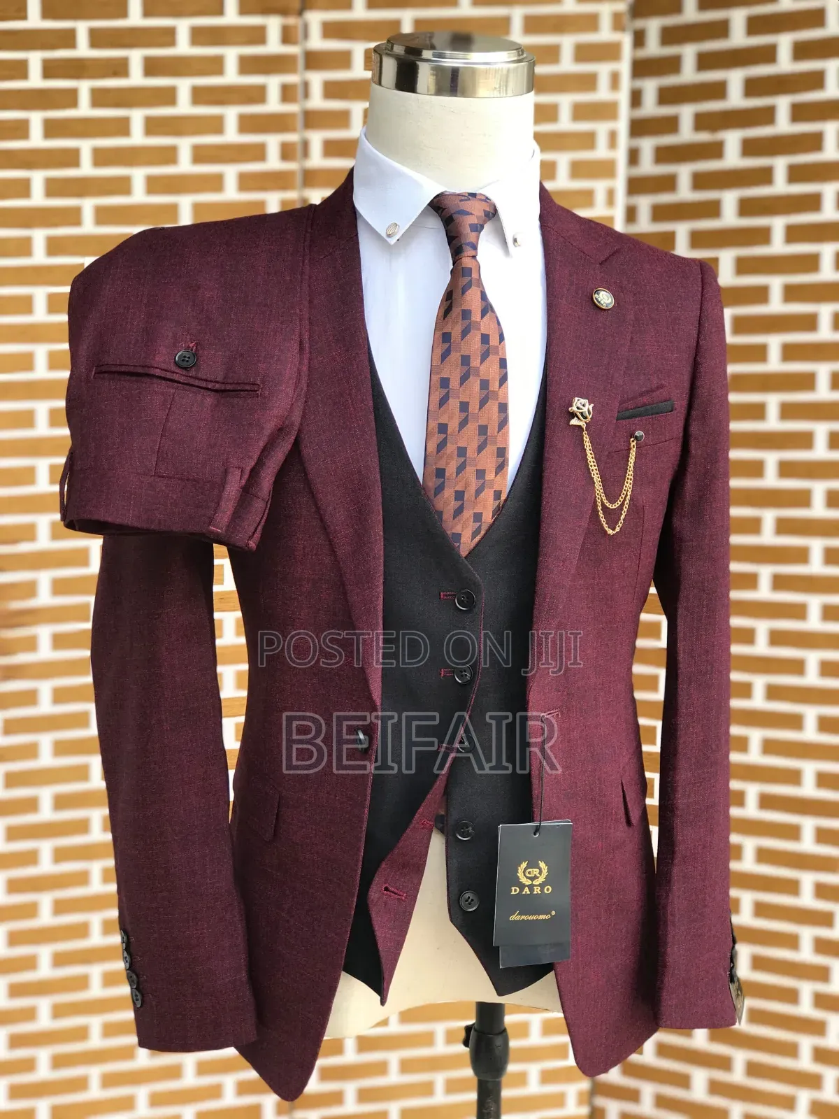 Suti | Kizibao Kinageuka Ndani Nje | Waistcoat Multicolour