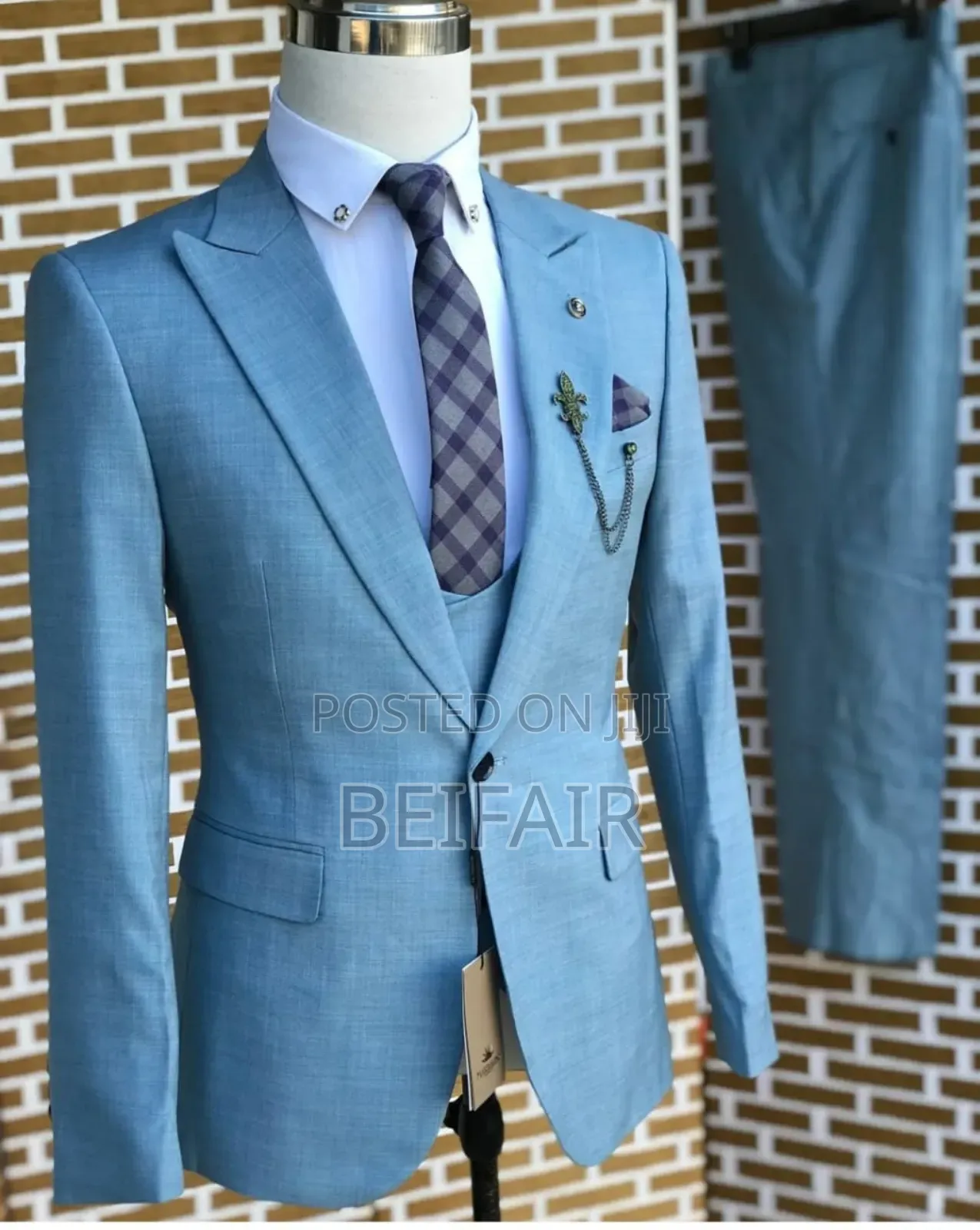 Skyblue Men's Suits | Suti Za Kiume
