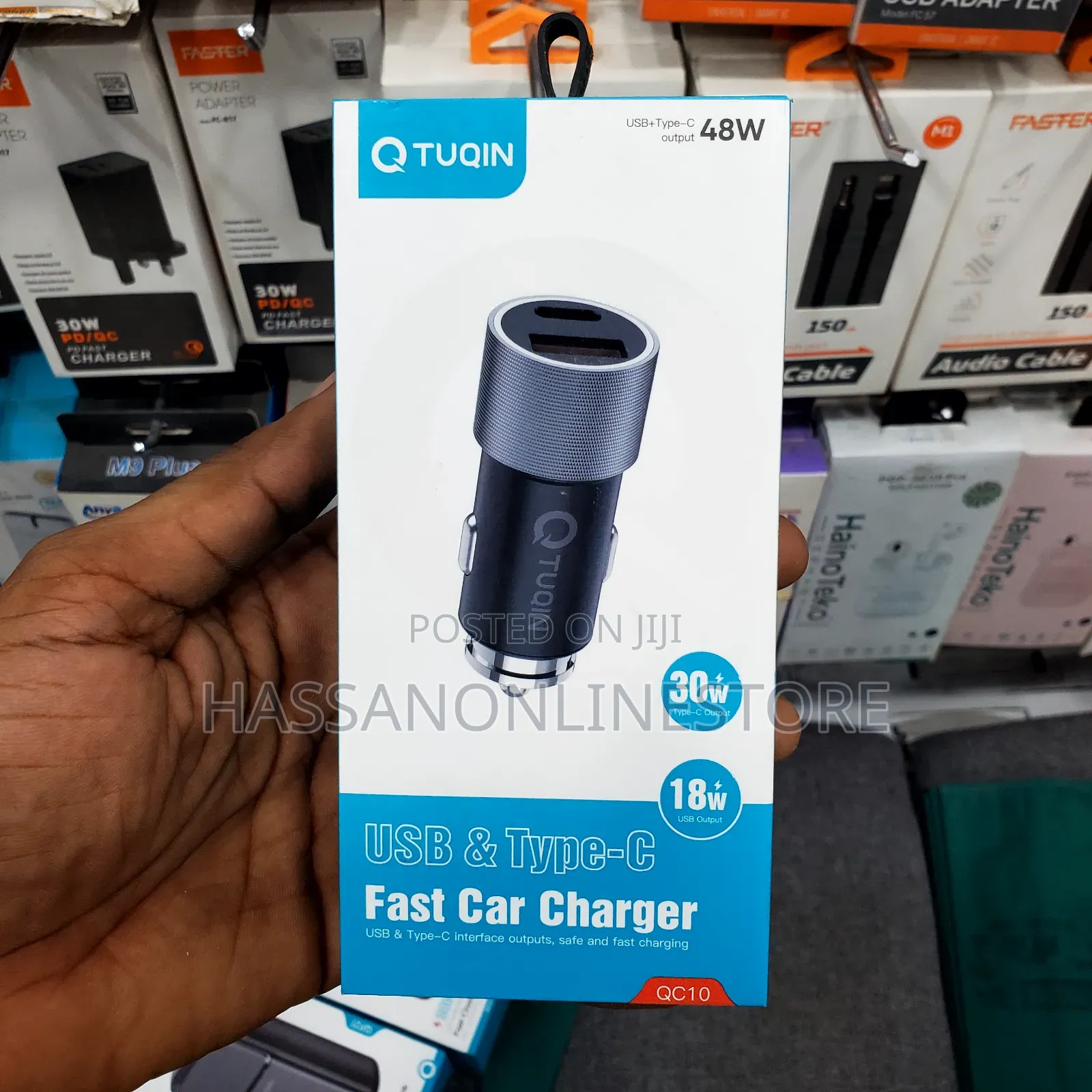 Tuqin QC 10 USB Type-C Fast Car Charger
