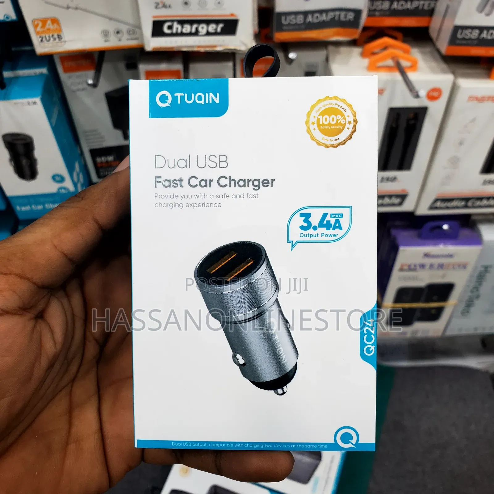 Tuqin QC 24 Dual USB Fast Car Charger