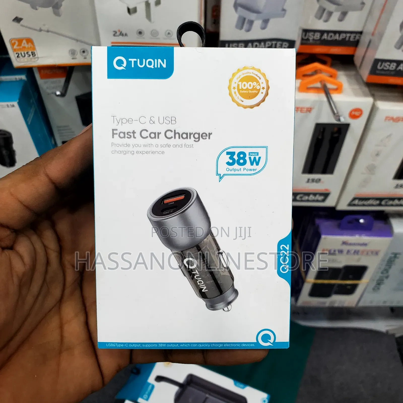 Tuqin QC 22 Type-C USB Fast Car Charger