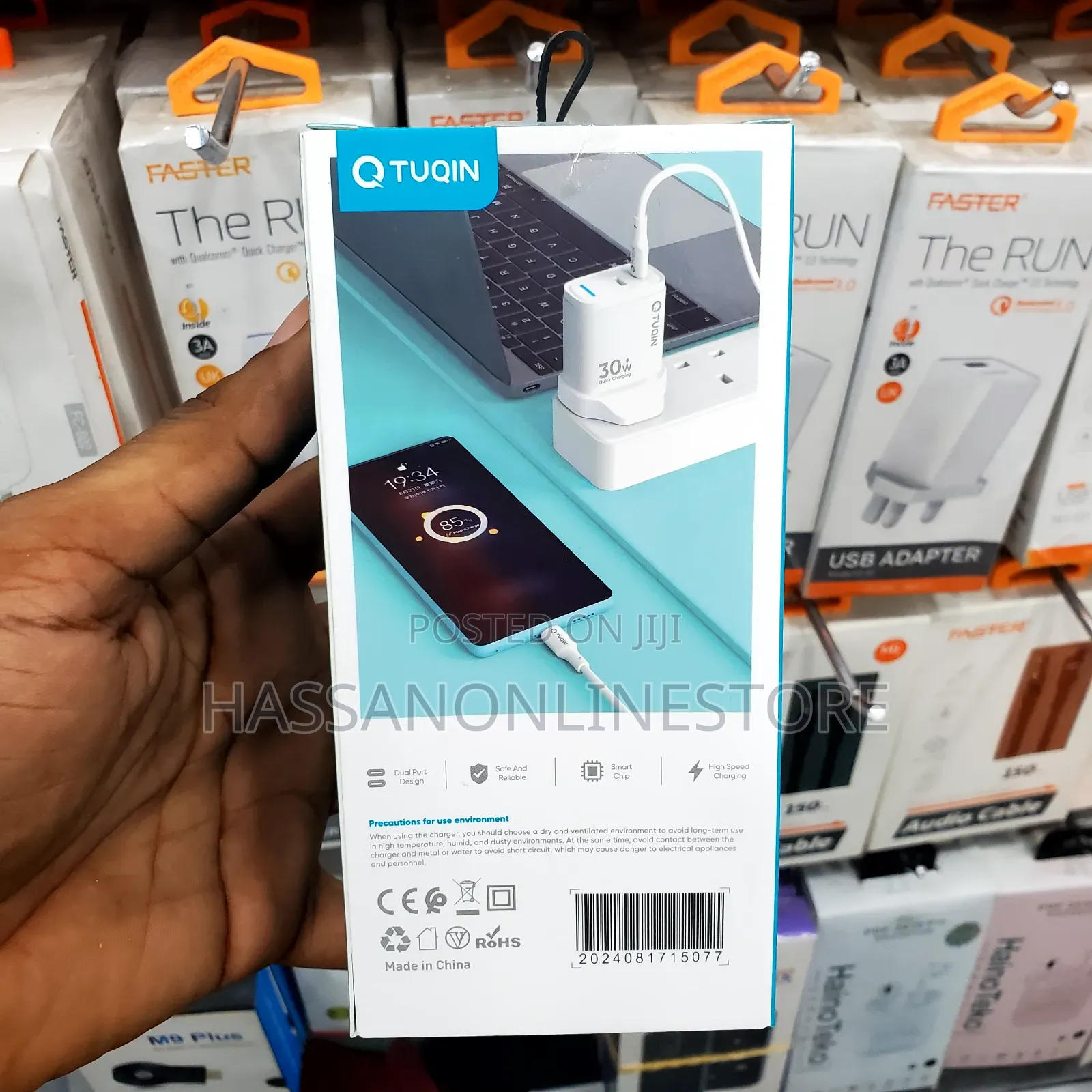 Tuqin QB59-C C Dual Type-C Fast Wall Charger