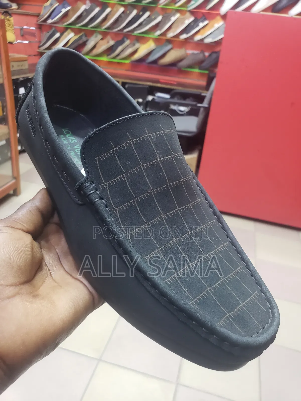 Men's Loafers Louis Vuitton Full Black Material Leather