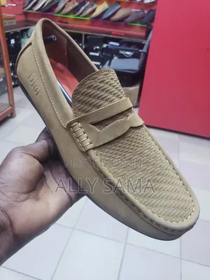 Men's Loafers Dior Brown Material Leather