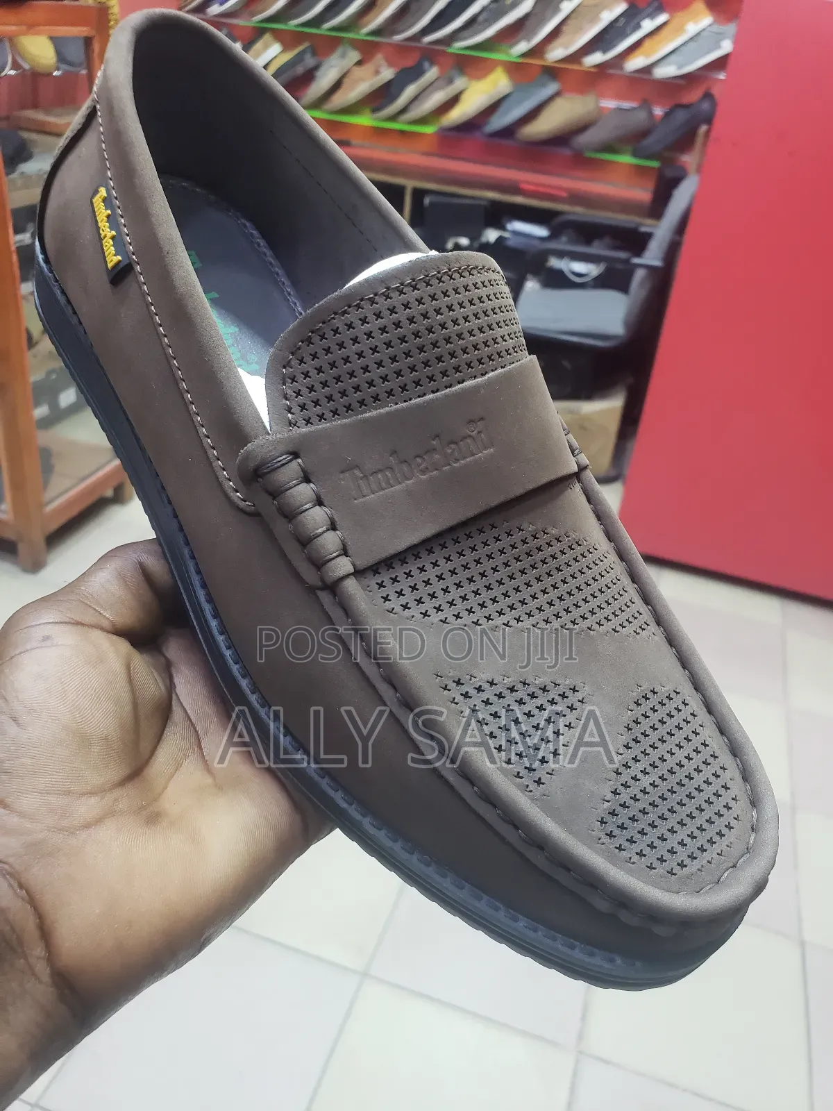 Men's Loafers Timberland Coffee Material Leather