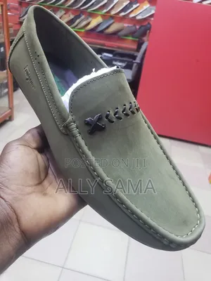Men's Loafers Ferragamo Green Material Leather