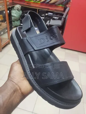 Men's Sandals Material Leather Rubber