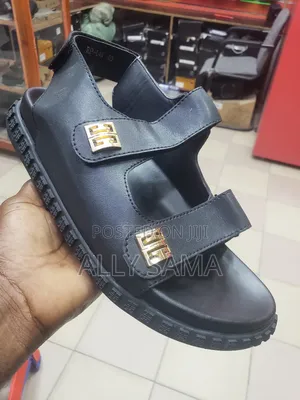 Men's Sandals Material Leather Rubber