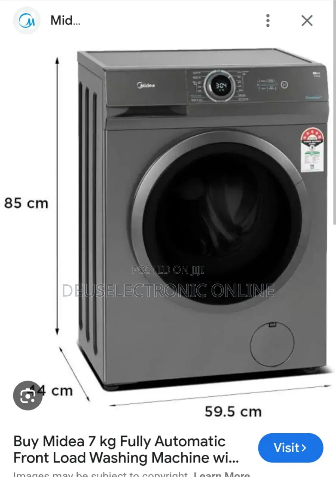 Midea Front Loader Washing Machine