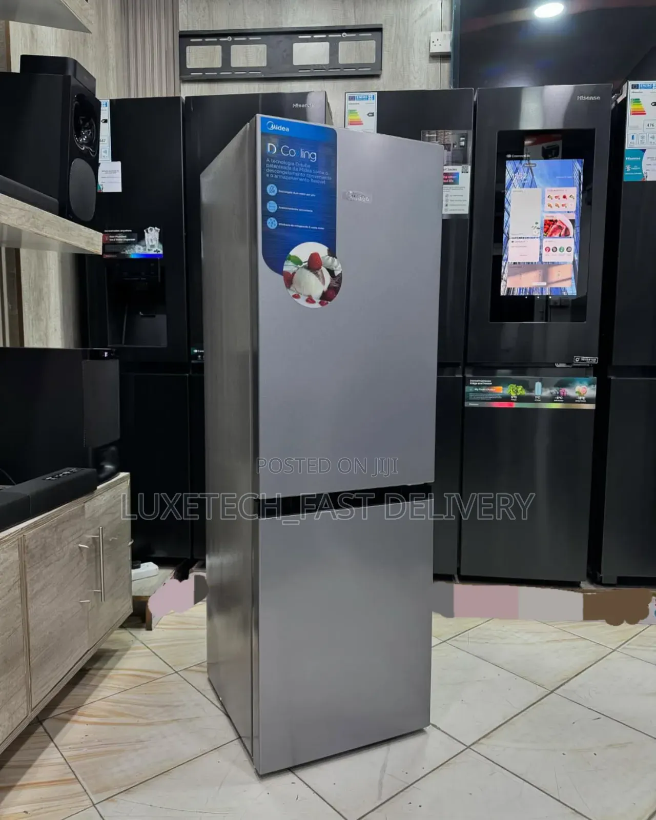 Midea Refrigerator 175l With Bottom Freezer