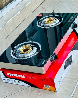 Nikai Gas Cooker Glass 2 Plate