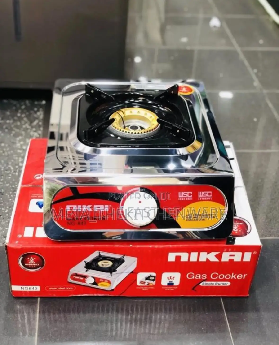 Nikai Gas Cooker Single Plate