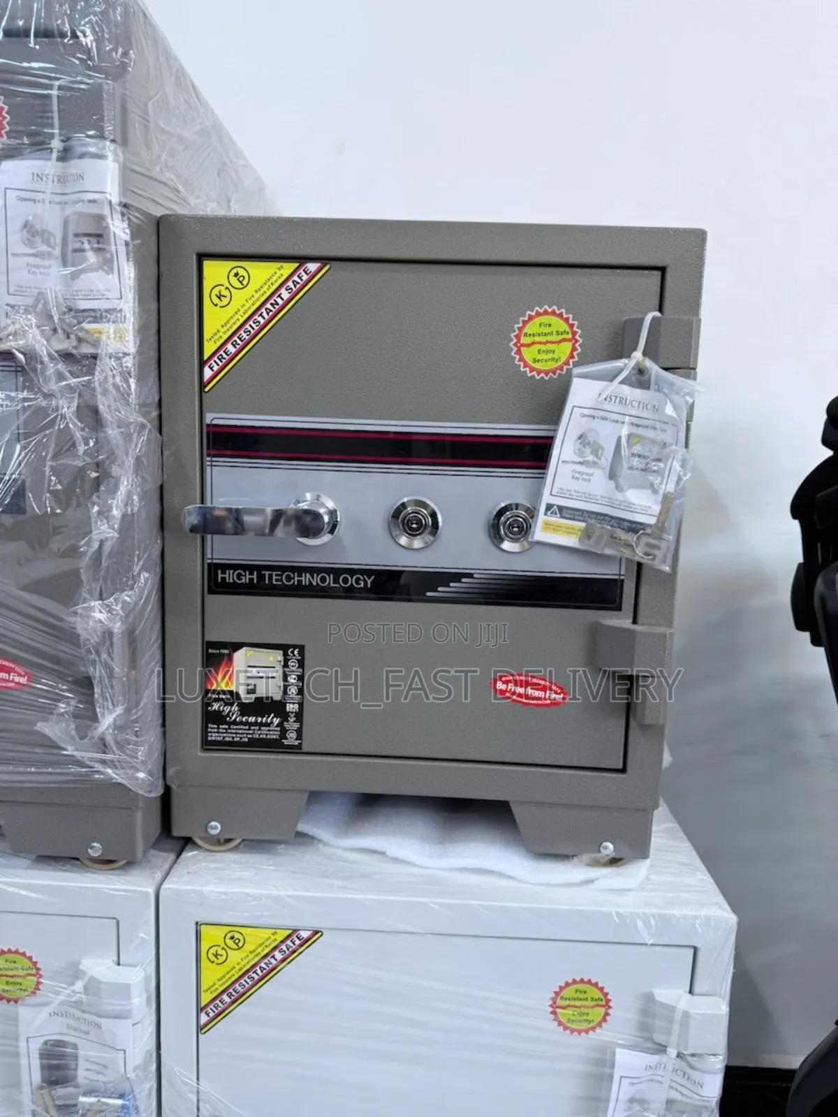 Safe Box Double Key Lock 100kg Fire Resistant