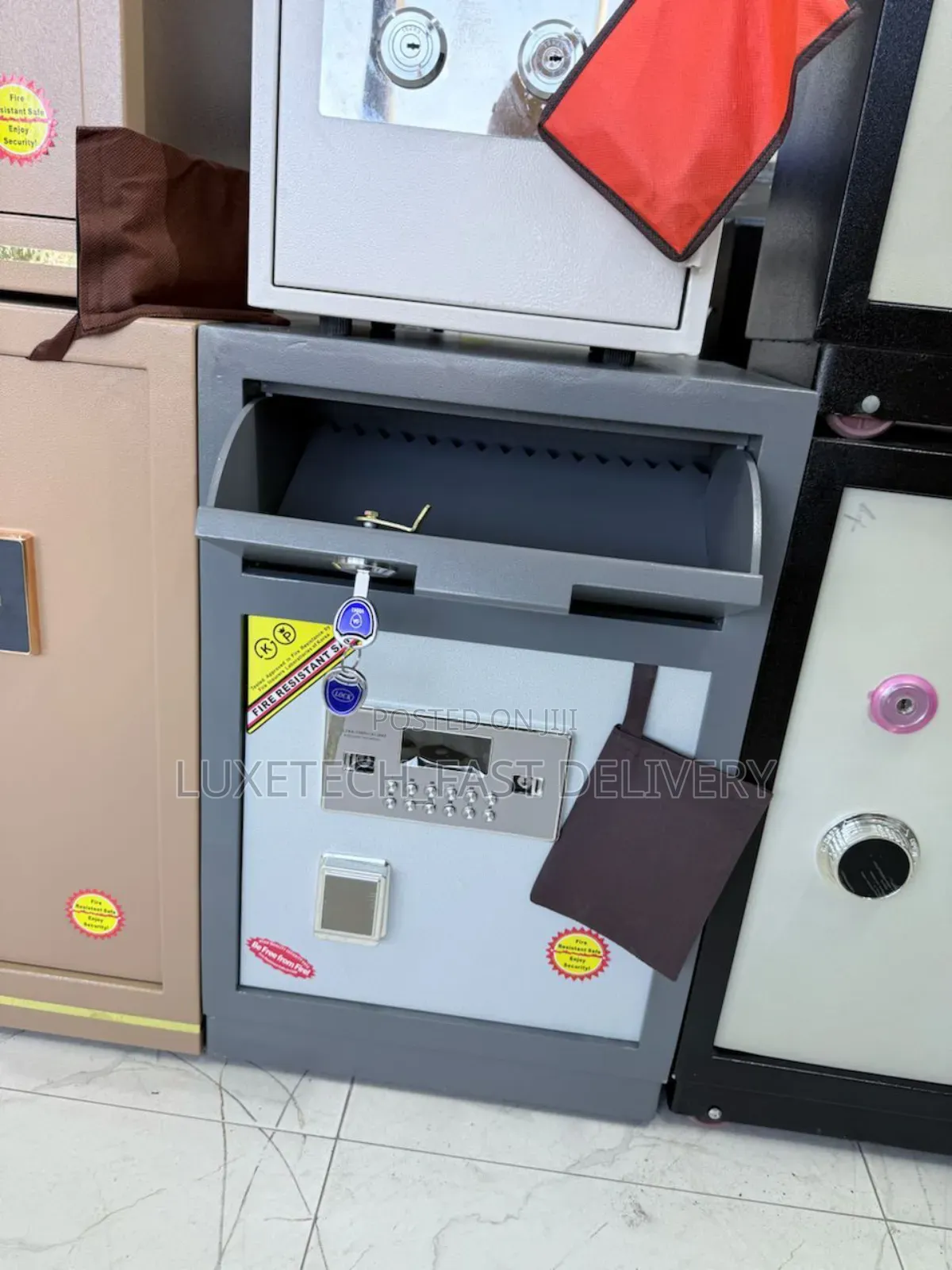 Digital Deposit Cash Drop Lock Money Counting Safebox