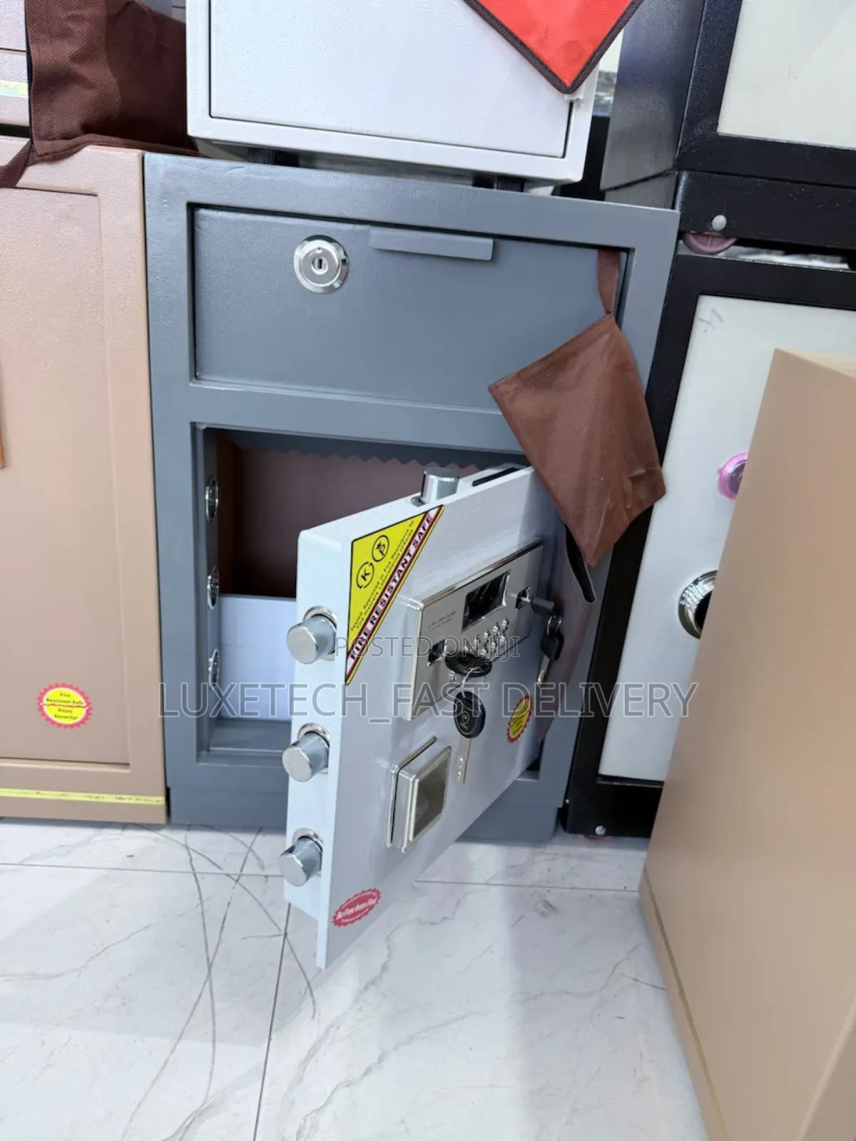 Digital Deposit Cash Drop Lock Money Counting Safebox